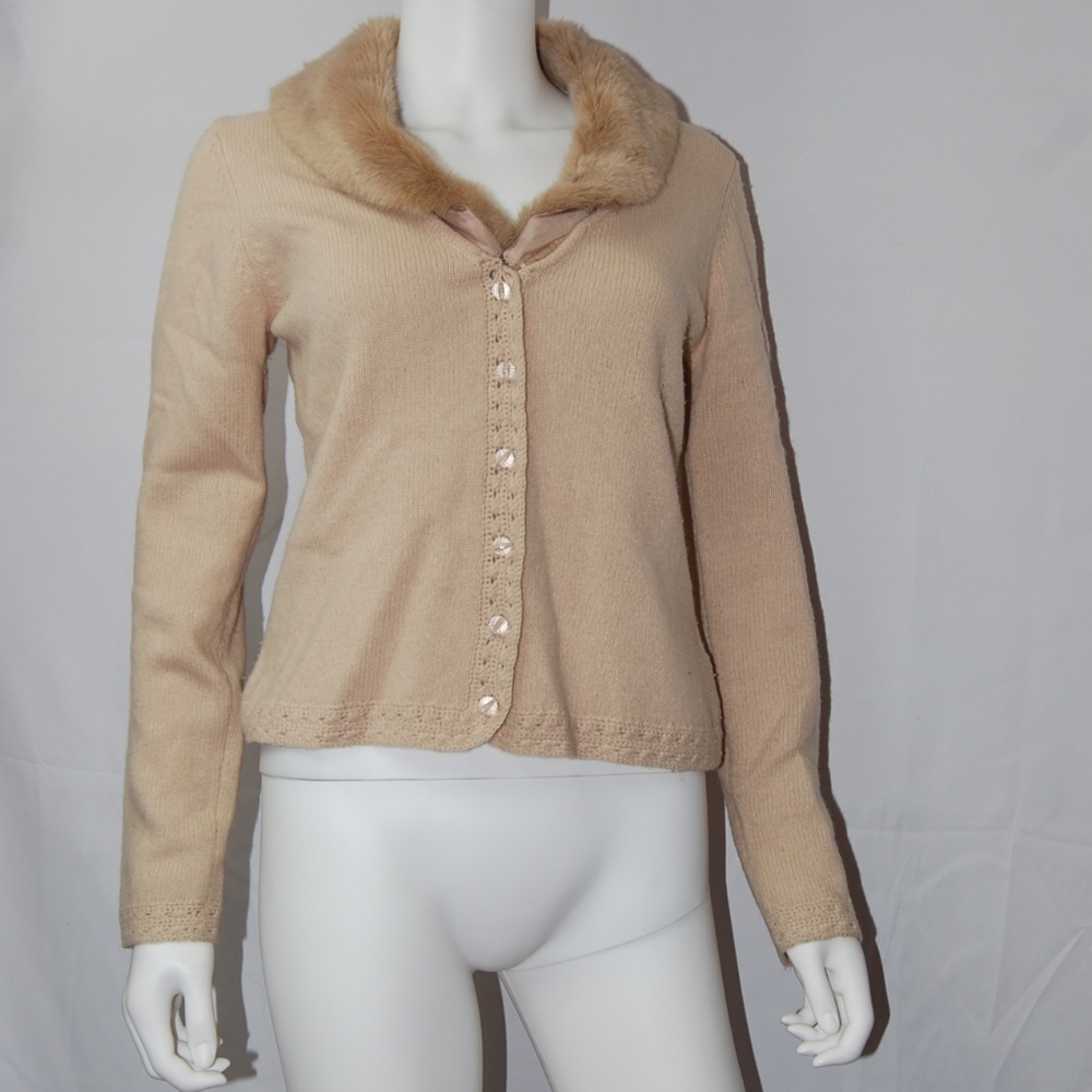 Borden Beige Sweater Sz 10